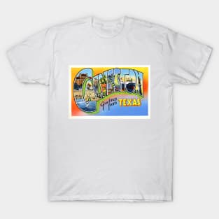 Greetings from Galveston, Texas - Vintage Large Letter Postcard T-Shirt